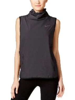 Nike Sleeveless Puffer Vest in Gray SZ S